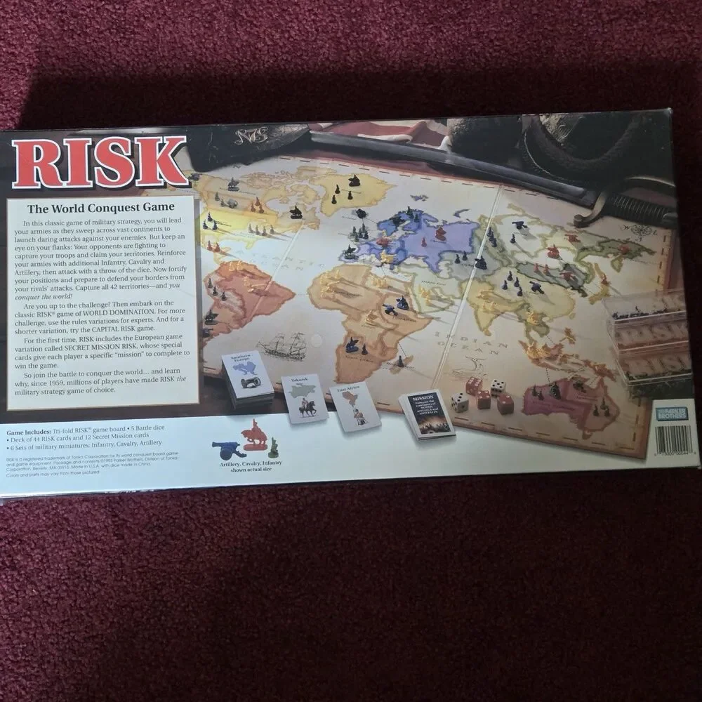 Vintage Risk - The World Conquest Game 1993 Parker Brothers New Sealed